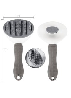 Cleanpets Cat Brush, Dog Brush for Shedding, Self Cleaning Slicker Brush - Easy to Remove Undercoat, Long & Short Hair Dog Cat Rabbit Brush, Pet Grooming Brush for Cleaning and Massaging  - Image 5