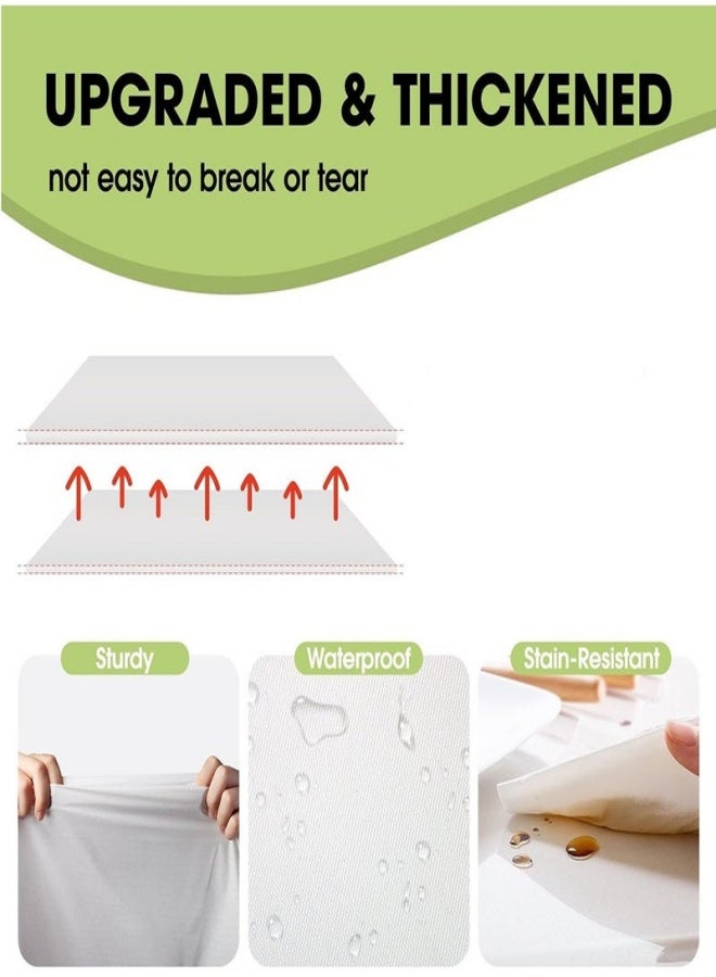 عشّ التنوع مفارش مائدة بلاستيك مستطيلة قابلة للتخلص منها مقاومة للماء 3 عبوات 274x137 سم للاستخدام الداخلي والخارجي للحفلات والشواء والزفاف - Image 2