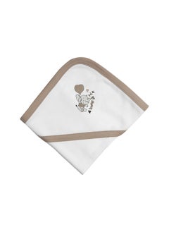 Babies Basic 100% Cotton Blanket, Receiving Blanket For New Born, 75*75Cm , Brown  - Image 3