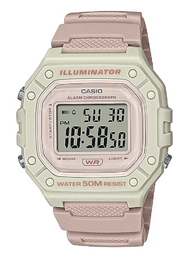 CASIO Resin Digital Wrist Watch W-218HC-4A2VDF - Image 1