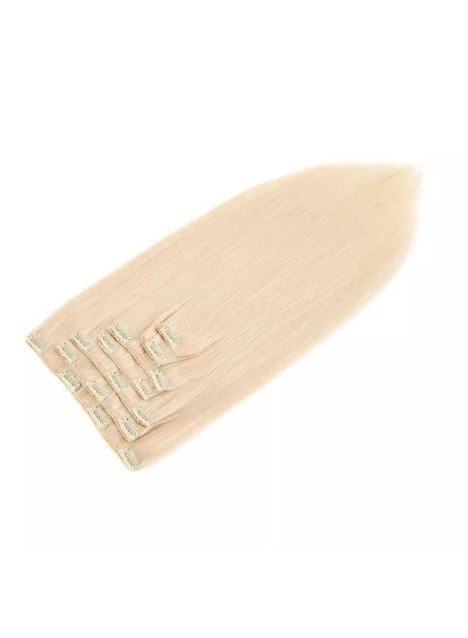 Bluejw Real Hair Wig Women's Hair Clip Hair Seven-Piece Set Real Hair Clip In Human Hair - Image 5