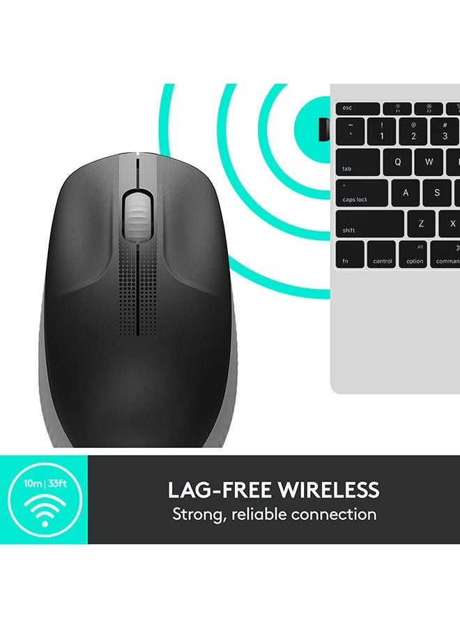 كيو ماوس لاسلكي M190 رمادي - Image 2