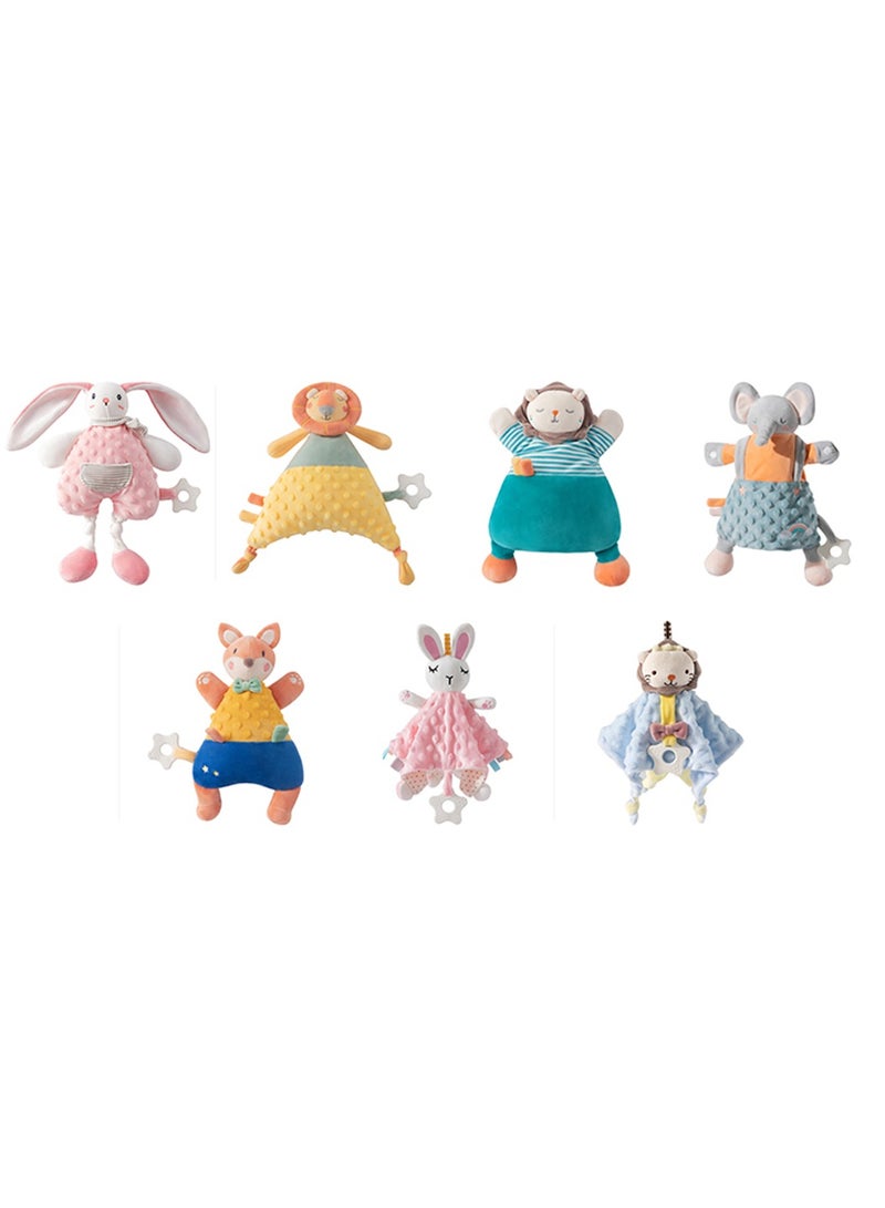 Multi-functional soothing animal shaped soft bean touched sense doll, light and soft food-grade chewable material, soothing teether (Giraffe) - Image 3