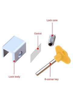 Oasisgalore 4 Pack Sliding Door Window Locks, Sliding Door Stopper Security Bar  - Image 4