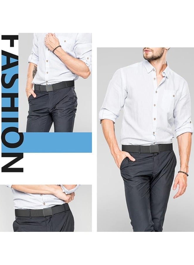 كلاسيك ميلانو حزام كلاسيك ميلانو الأمني للمطار بدون صفارة للرجال والنساء – قطن ونايلون مع إبزيم من الألياف غير معدني – معتمد من TSA، مثالي للسفر والجولف والاستخدام اليومي - Image 3