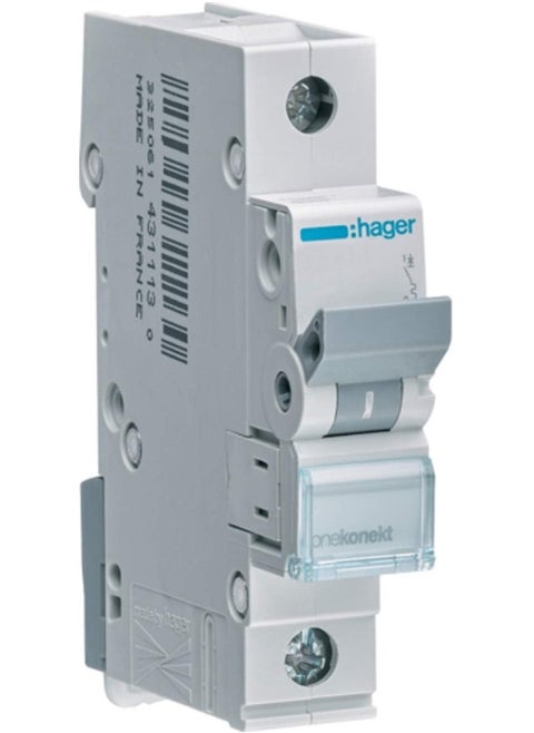 Hager Miniature Circuit Breaker Single Pole 25A 6Ka Sp Mcb Type C Mcn125 *Onekonekt*
