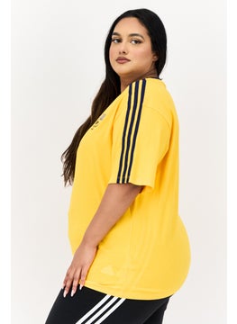 adidas Originals Women Sportswear Fit Short Sleeves Outdoor Top, Yellow  - Image 2
