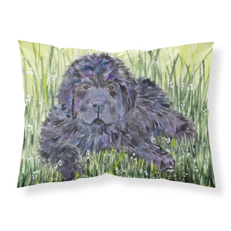 ""Caroline's Treasures SS8872PILLOWCASE Newfoundland الرطوبة فتل النسيج وسادة قياسية كبيرة متعددة الألوان""