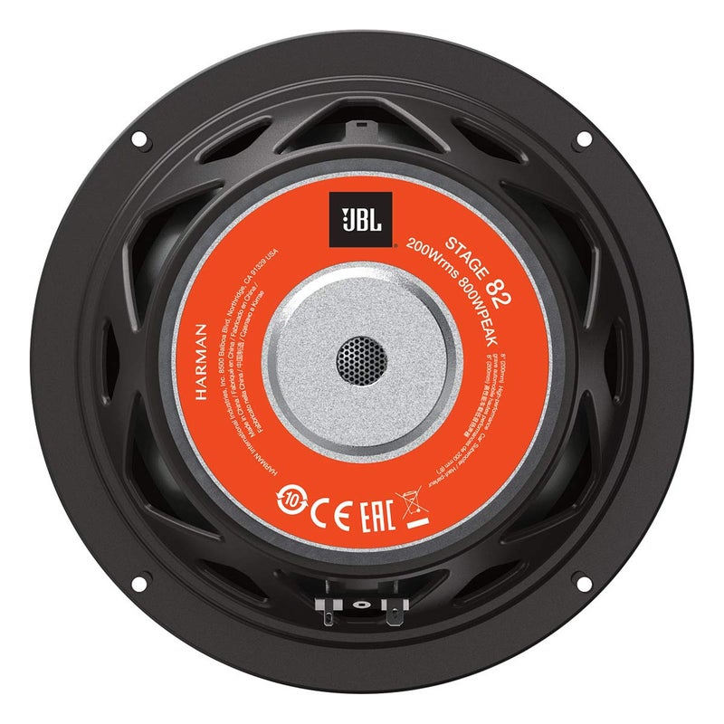 JBL Stage 82-8" Car Audio Subwoofer, 200 watts RMS, 1-1/2" Voice Coil, Dimensions 8" D x 8" W x 3.94" H - Image 3