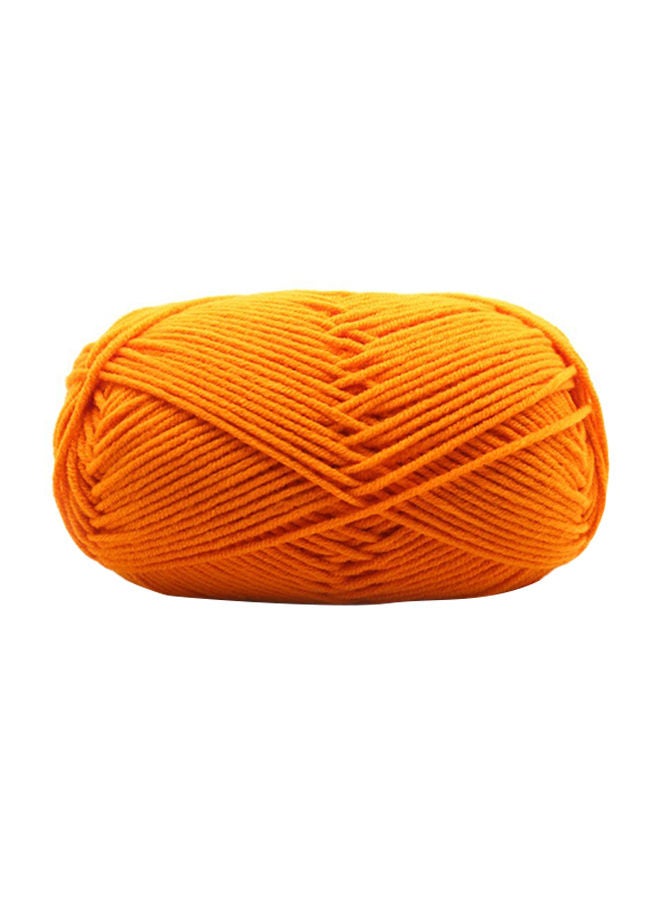 NIBEMINENT Crochet And Knitting Wool Yarn Orange 15centimeter