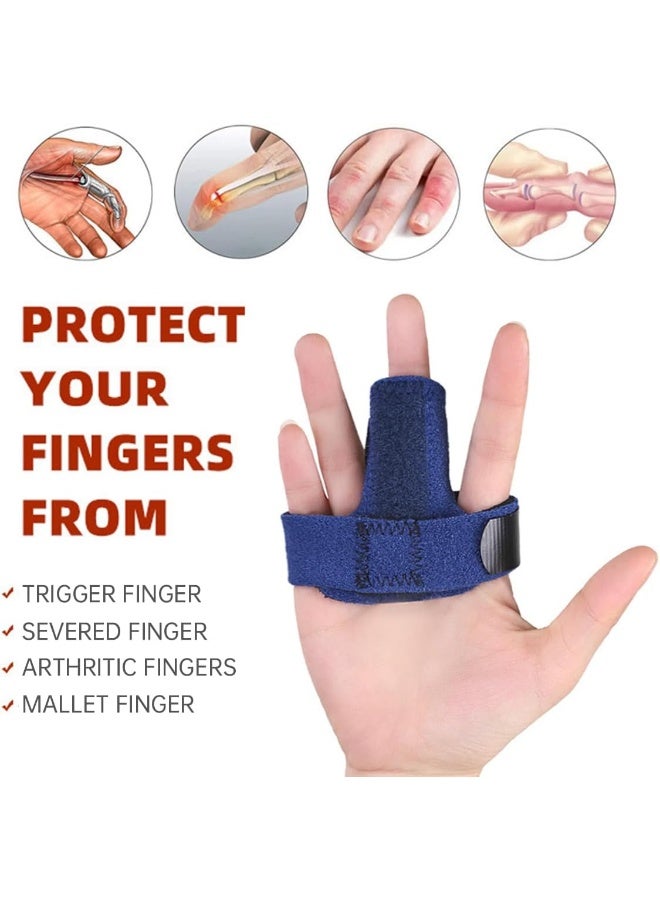 ECVV ECVV Adjustable Finger Splint Trigger Finger Splint for Alleviating Finger Locking, Popping, Bending, Stiffness, Pain Relief, Left or Right Hand  - Image 3