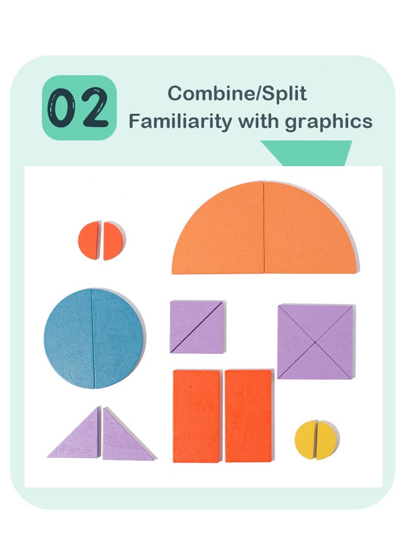 100-Piece Children's Wooden Creative Puzzle Building Blocks, Versatile Building Blocks And Educational Toys - Image 4