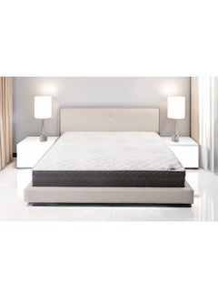 Almutlaq Furniture Arabian Night - Bonnell Spring Mattress For Soothing Rest and Relaxation Offering Extra Support With Great Sleep Experience - Single Size 200x100x24 CM - Color: White Dark Grey  - Image 3