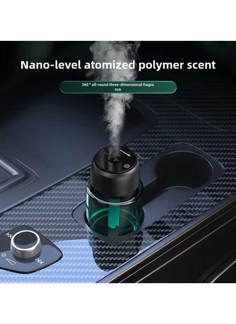 TIGER Smart Starry Projection Car Aroma Diffuser 160 ml Large Capacity Rechargeable Air Freshener USB Cool Mist Mini Portable Diffuser for Car Home Office Bedroom  - Image 2