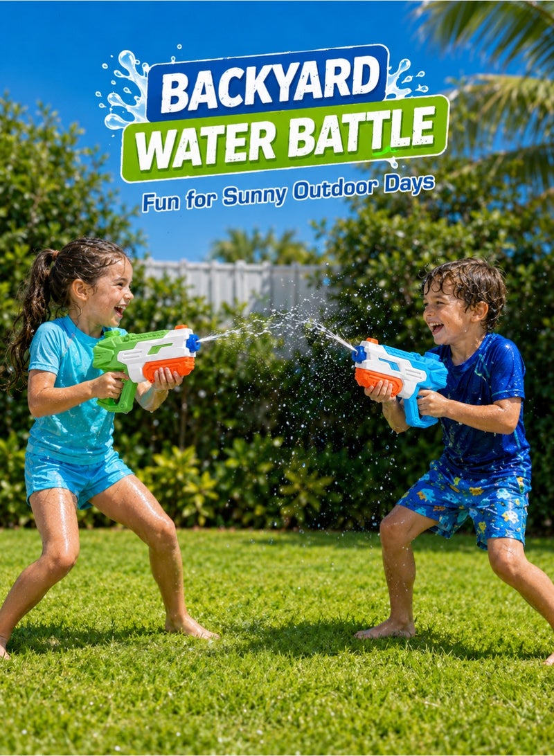 2Packs  Water Guns for Kids Boys Girls Adults Toys for Pool, Beach, Sand, Summer Party Fun-600CC - Image 5