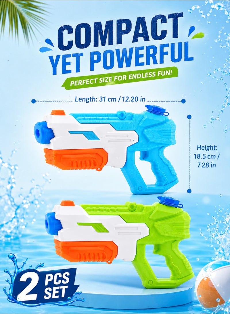 2Packs  Water Guns for Kids Boys Girls Adults Toys for Pool, Beach, Sand, Summer Party Fun-600CC - Image 2