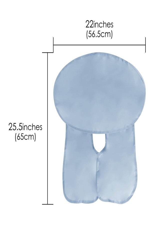 Linkidea Foldable Beard Trimming Cape, Non-Stick Shaving Bib for Men, Barber-Grade Grooming Cloak Hair Catcher, Travel & Bathroom Essentials, Dad Gifts (Grey) - Image 2