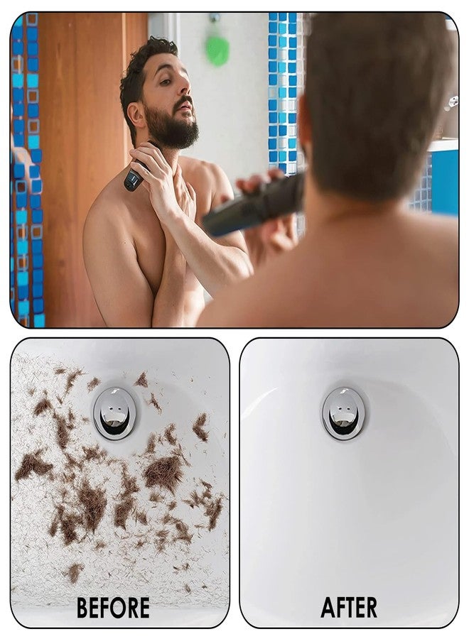 Linkidea Foldable Beard Trimming Cape, Non-Stick Shaving Bib for Men, Barber-Grade Grooming Cloak Hair Catcher, Travel & Bathroom Essentials, Dad Gifts (Grey) - Image 3