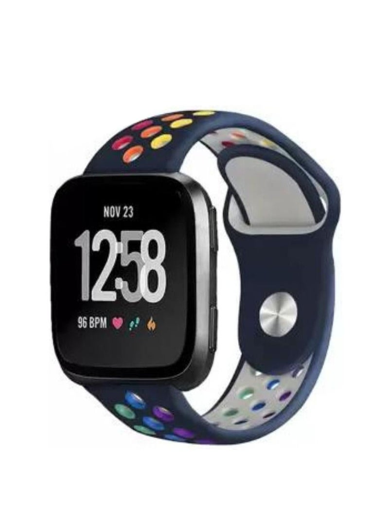 YOMNA YOMNA - Dark blue strap with Rainbow Hole 42mm and Light blue strap with Rainbow Hole and Gray strap with Green hole. (42/44mm) - Image 2
