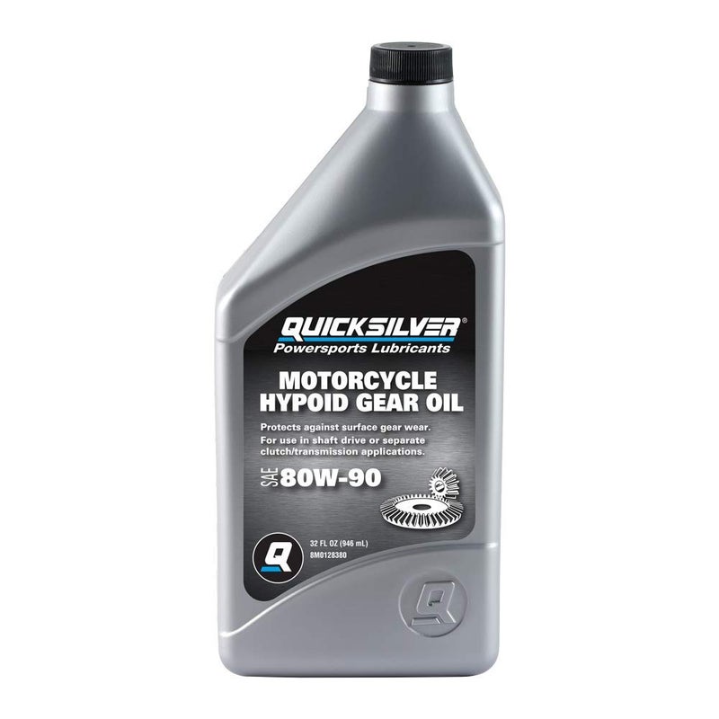 Quicksilver 80W90 Motorcycle Hypoid Gear Oil 1 Quart