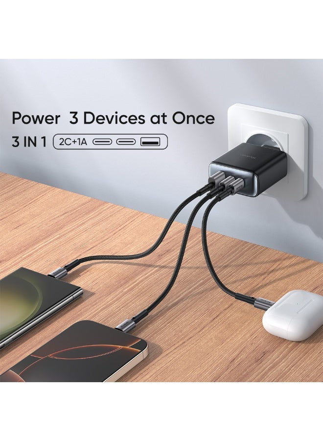 مكدودو CH-4860 45W GaN Fast Charger with 3 Ports USB-A + 2 USB-C Wall Charger - Image 4