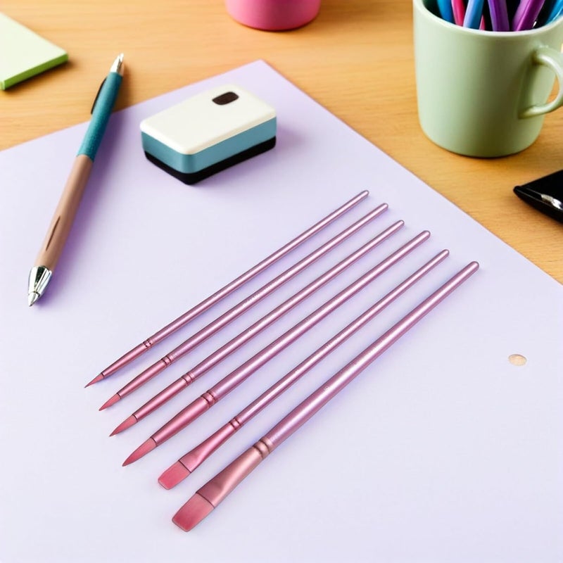 12pcs Watercolor Paint Brush Set with Soft Synthetic Nylon Bristles, Wood Handle Fine Liner and Corner Brushes for Beginner Artists Canvas Acrylic Oil Painting - Image 4