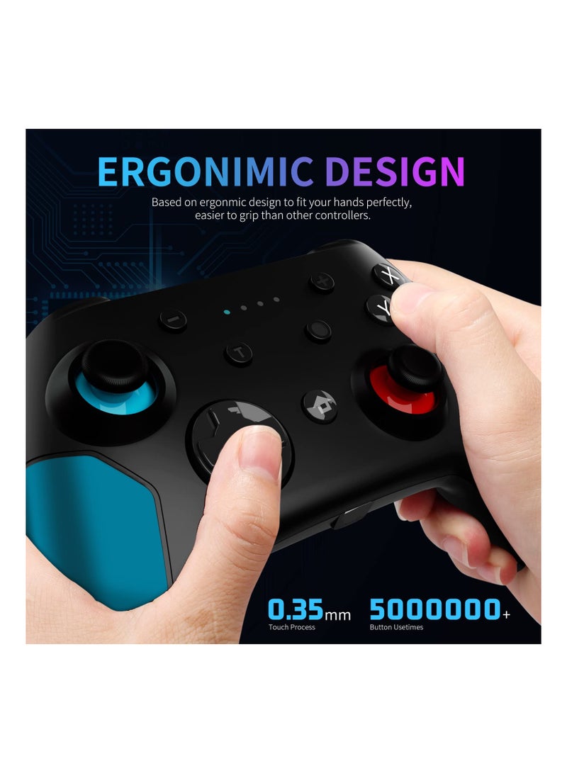 Zikra Wireless Pro Controller for Switch/ for Switch Lite Remote Pro Controller Gamepad Joystick with Dual Vibration, Gyro Axis, Motion Support Wake Up and Adjustable Turbo - Image 5