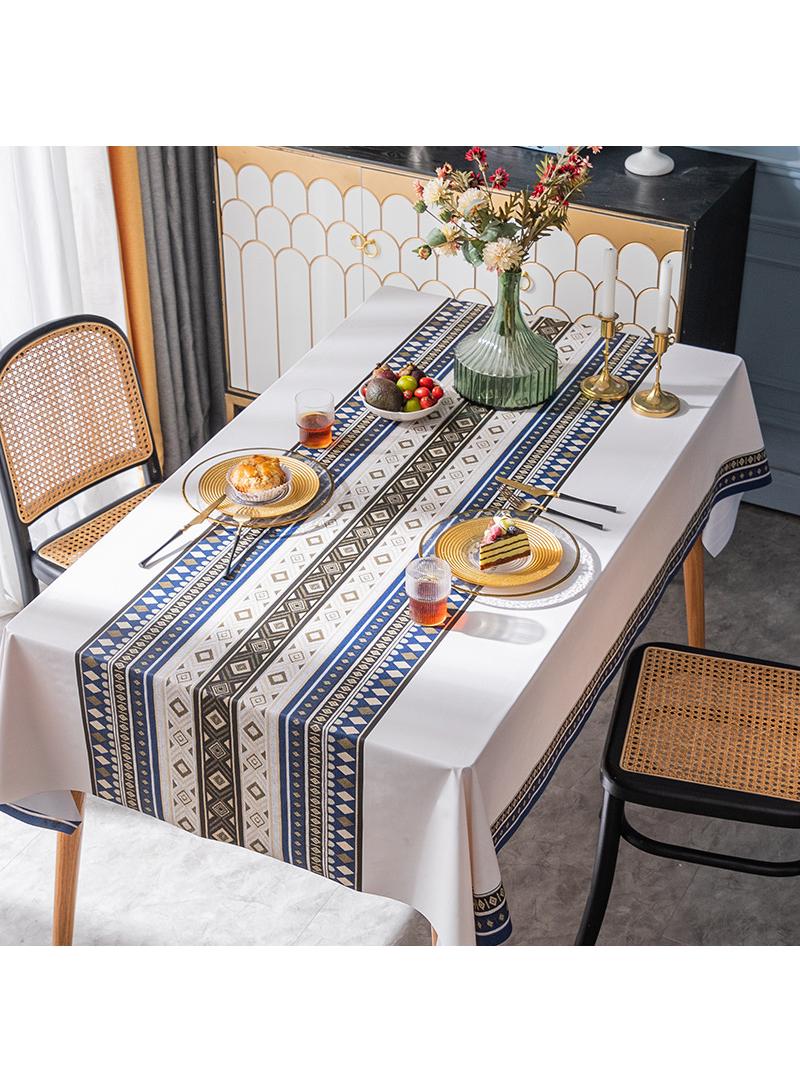 110*160cm Waterproof, oil resistant, and washable PVC table mat, hotel tablecloth, coffee table cloth, wear-resistant dining tablecloth