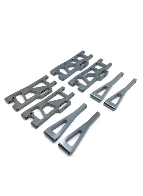 Weili 104009 12401 12404 12409 Remote Control Car Parts Metal Upgrade Front And Rear Swing Arm-Colour:Titanium Color-Proportion:1:12