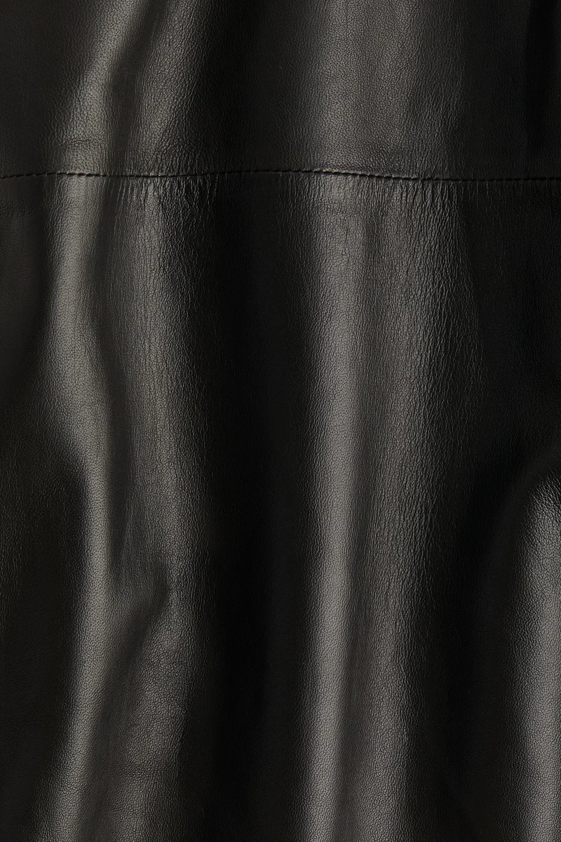 H&M Straight leather trousers