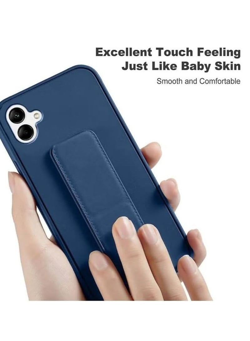 MIGOFAST Samsung Galaxy A06 2024 Case Cover Magnetic Car Mount Kickstand & Holder Premium Silicone Vertical  Horizontal Hand Strap and Grip with Multi Stand for Samsung Galaxy A06 Blue - Image 4