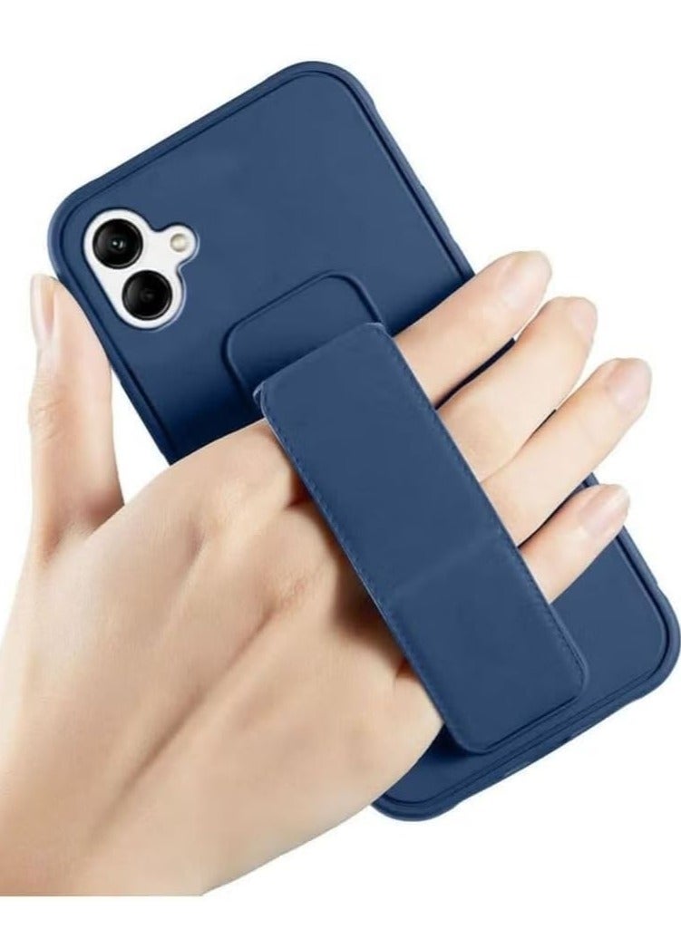 MIGOFAST Samsung Galaxy A06 2024 Case Cover Magnetic Car Mount Kickstand & Holder Premium Silicone Vertical  Horizontal Hand Strap and Grip with Multi Stand for Samsung Galaxy A06 Blue - Image 5