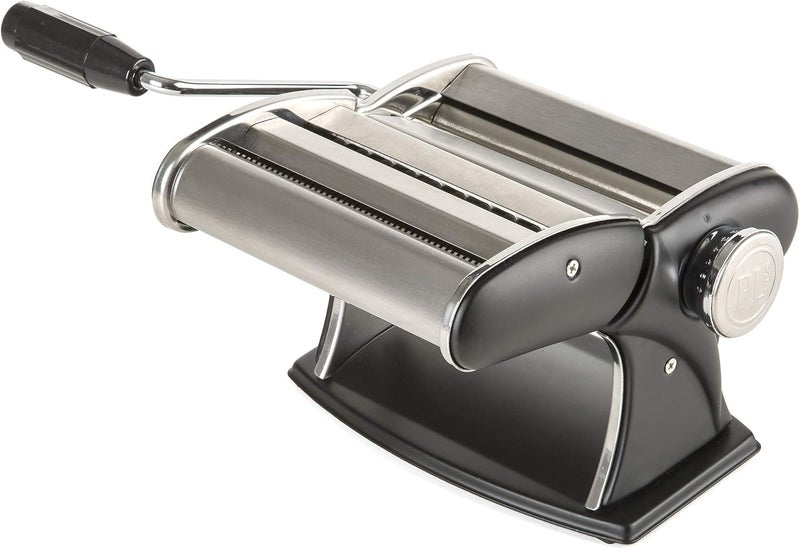 PL8 Professional Pasta Machine - 7 Adjustable Thicknesses for Homemade Fettuccine, Linguine, & Lasagna, Clamp-On Design for Easy Countertop Use - Image 1