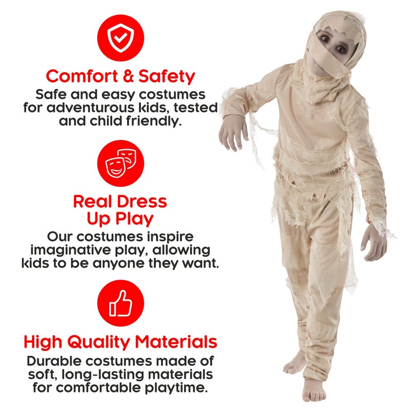 MORPH Kids Boys Mummy Costume Kids, Mummy Costume Girl, Halloween Costumes Mummy, Mummy Halloween Costume, Medium - Image 4