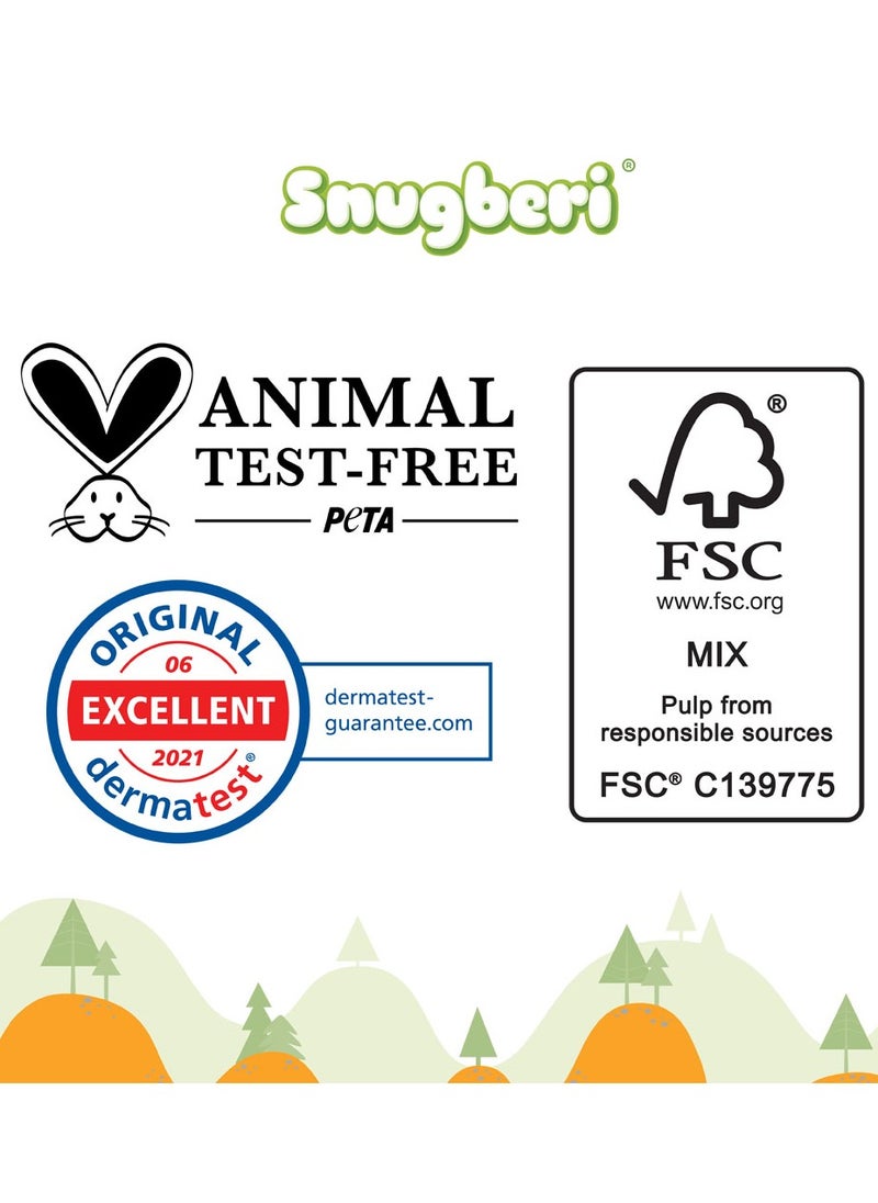 Snugberi Premium Eco-Friendly Chlorine Free Feather Soft Printed Diapers Made Of Natural Wood Pulp With Wetness Indicator Diaper Size 5 X Large 11-18Kg 22'S  - Image 3