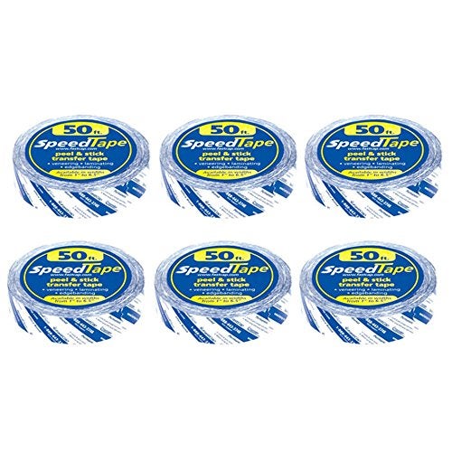 FastCap Peel and Stick SpeedTape Double Sided Adhesive Tape for Edge Banding Wood Working Tools for Home Repair and Home Improvement 1 x 50 6Pack 982246P