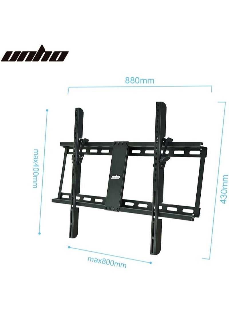 Tilting TV Wall Mount, TV Wall Mount for 32-85 Inch TV, Monitor Wall Mount for LED LCD Plasma 15˚ Tilting Load 60 kg VESA Max 800 x 400 with Level - Image 3
