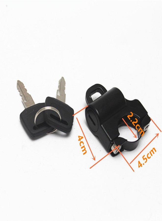 E-Bro® Universal Helmet Lock for 7/8" 22-25mm Handlebar Tubing (Black) - Image 4
