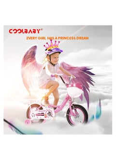 Cool Baby Style Kids Bike with Hand Brake and Basket  12 Inch Princess Bicycles with Backseat  - Image 4