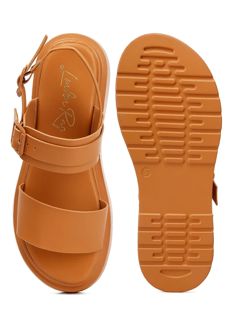 London Rag Chunky Sandals in Tan
