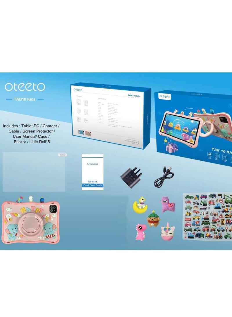 Oteeto Tab 10 Kids 10.1 Inch Single SIM Grey 6GB RAM 128GB WiFi - International Version With Blue Cover - Image 5