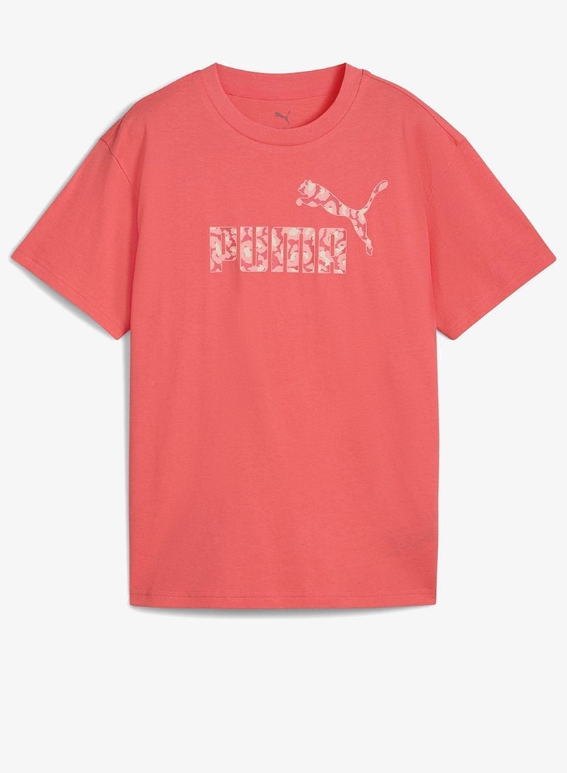 بوما تيشيرت بشعار حيواني أساسي للشباب - Image 4