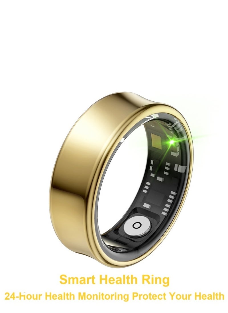 General Smart Health Ring for Heart Rate BlodOxygen Sleep Monitoring all Weather Motion Calculation 24-hour Health Monitoring Protect Your Health Gold No.19  - Image 1