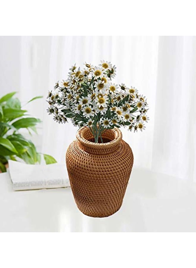 KODENG Autumn Rattan Woven Vase Art Vase Fashion Tabletop Decoration Plants Flower Pot Faddish Home Gardening Supplies Flower - Image 3