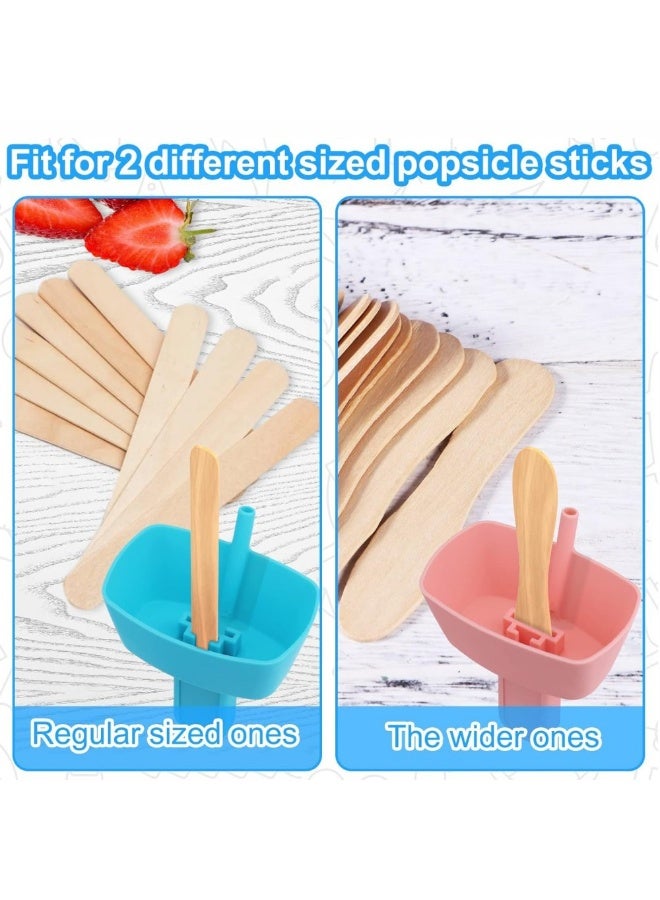 8Pcs Popsicle Holder for Kids Drip Free, Reusable Mess Free Ice Pop Stick Stand for Toddlers & Adults  - Image 4
