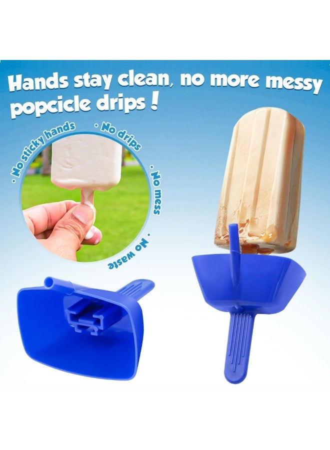 8Pcs Popsicle Holder for Kids Drip Free, Reusable Mess Free Ice Pop Stick Stand for Toddlers & Adults  - Image 5