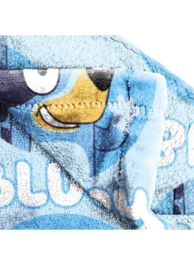 Jay Franco Jay Franco Bluey & Bingo Plush Throw Blanket - Measures 46 x 60 Inches - Kids Super Soft Fleece Bedding  - Image 4