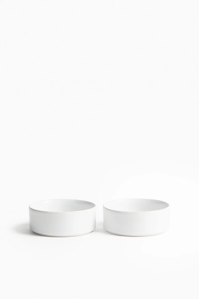 H&M 2-pack small stoneware bowls