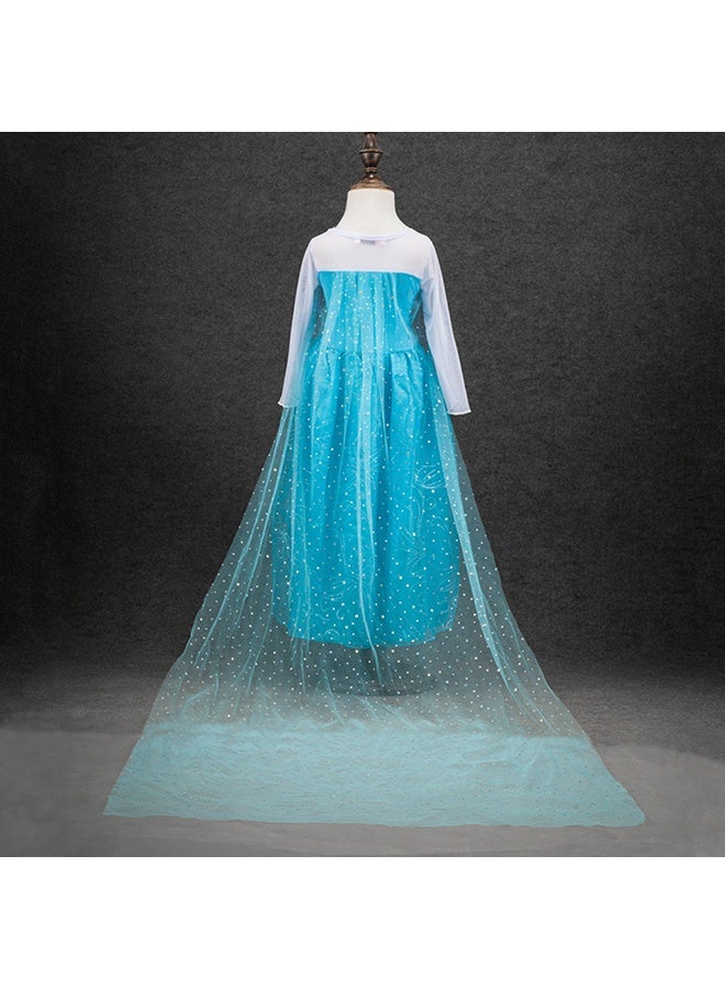 فستان ملكة الثلج 120 سم - Image 4