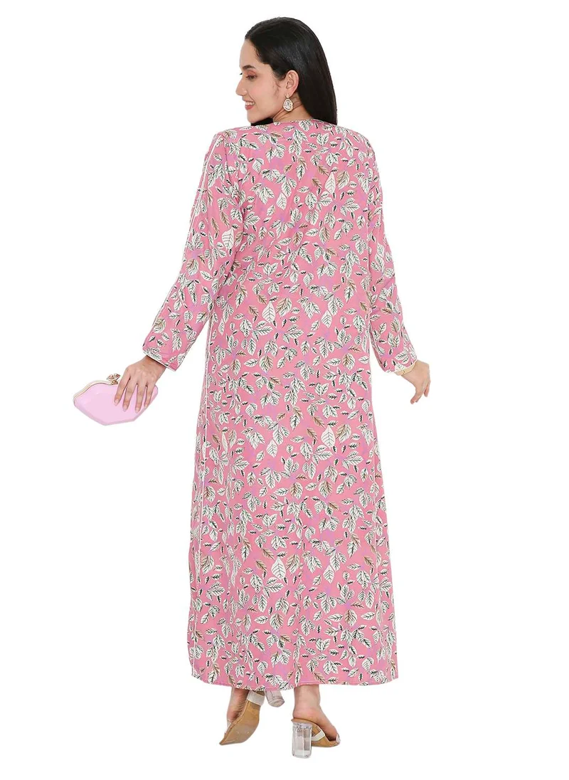 هانا آند سارا MULTICOLOUR PRINTED UNIQUE STYLED ARABIC KAFTAN FARASHA JALABIYA DRESSES